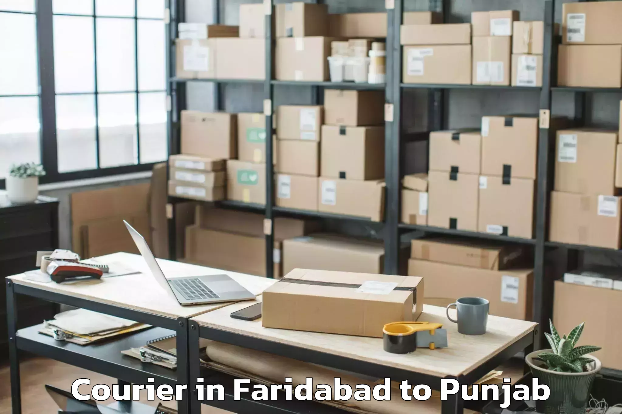 Quality Faridabad to Lakhanpur Courier